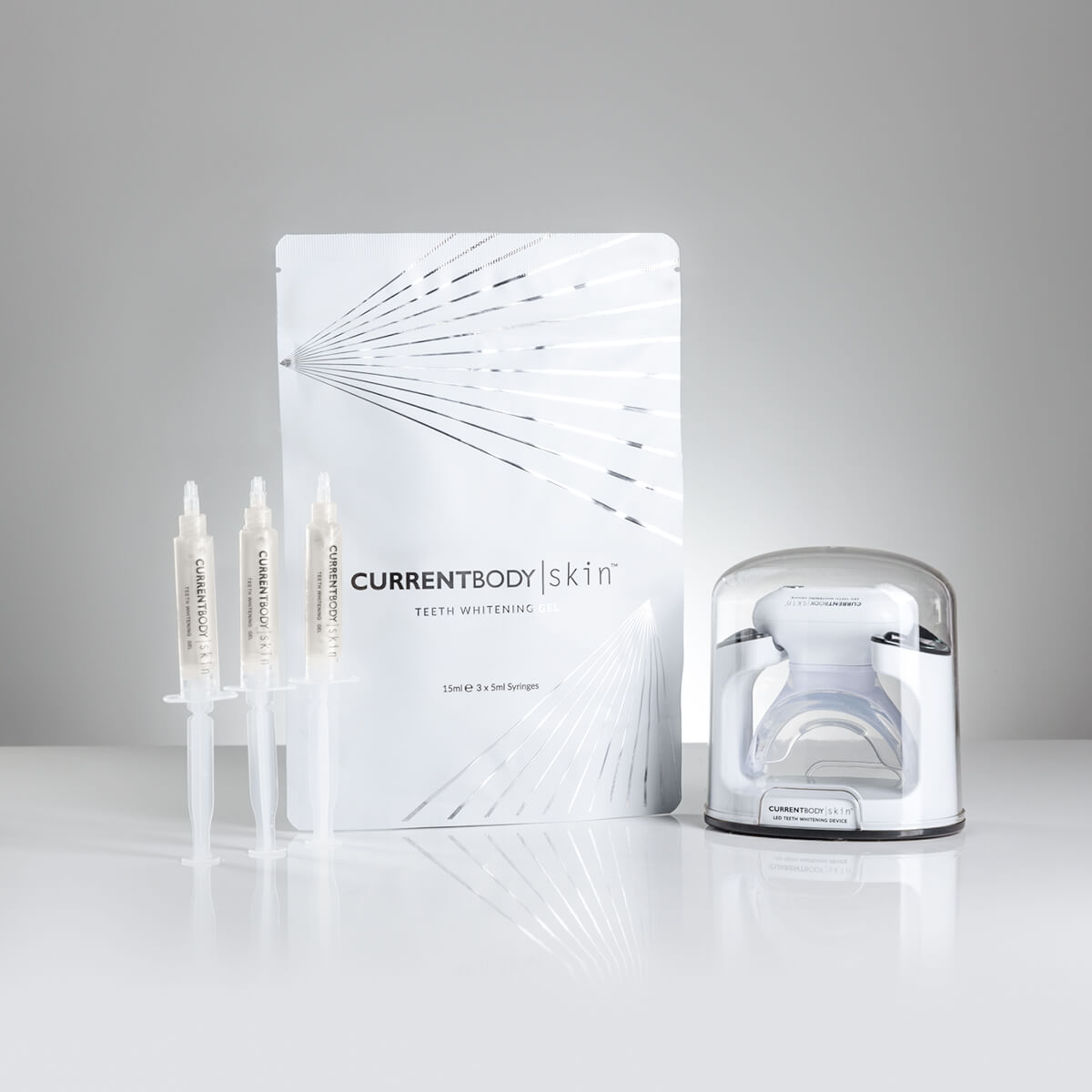 CurrentBody Skin LED Face Mask Teeth Whitening Set