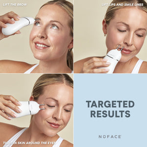NuFACE TRINITY+ Smart Facial Toner and Effective Lip & Eye Attachment