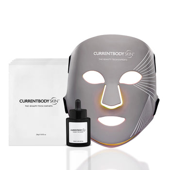 CurrentBody Skin Multi-Light Mask & 5PK Face Hydrogels with Green Tea Serum