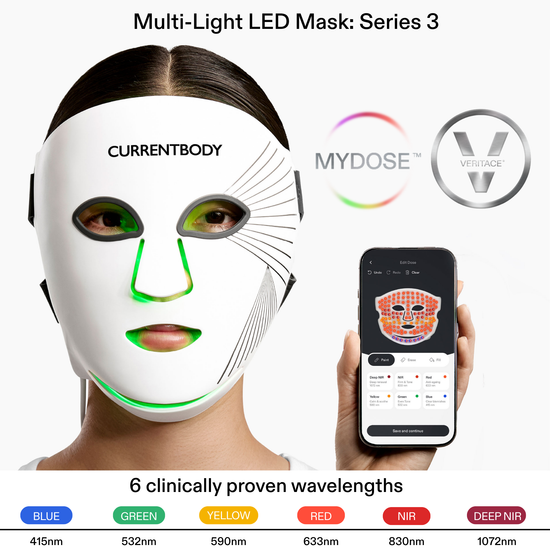 CurrentBody Skin LED Red Light Therapy Face Mask: Series 3