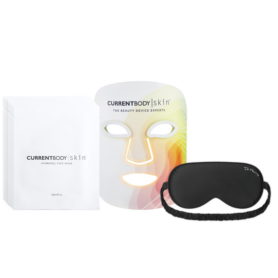 CurrentBody Skin 4IN1 Mask + Hydrogel Mask 10 Pack + Dr. Harris Sleep Mask