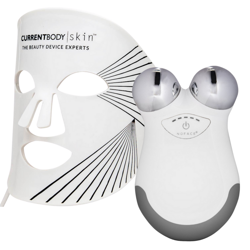 CurrentBody Skin LED Mask + NuFACE Mini Facial Toner Device